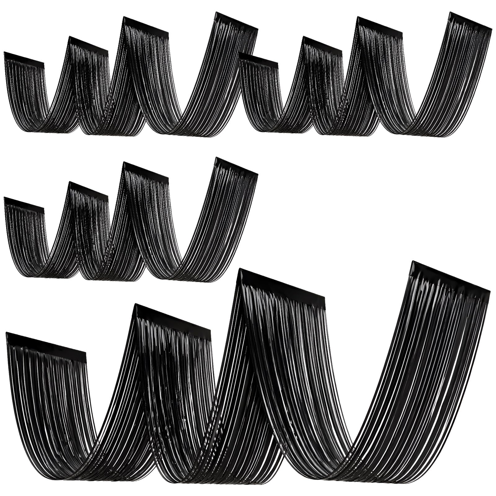 Tinsel Garland Decoration - Lot de 4 rideaux de plafond