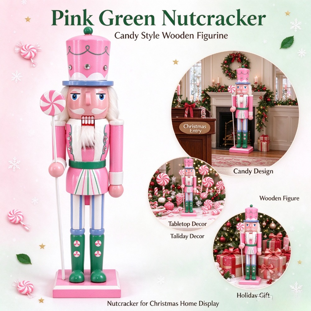 Nutcracker Figurine - Figurine de soldat casse-noisette en bois