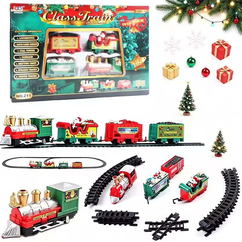 Christmas Tree Artificial - Ensemble de train électrique de Noël