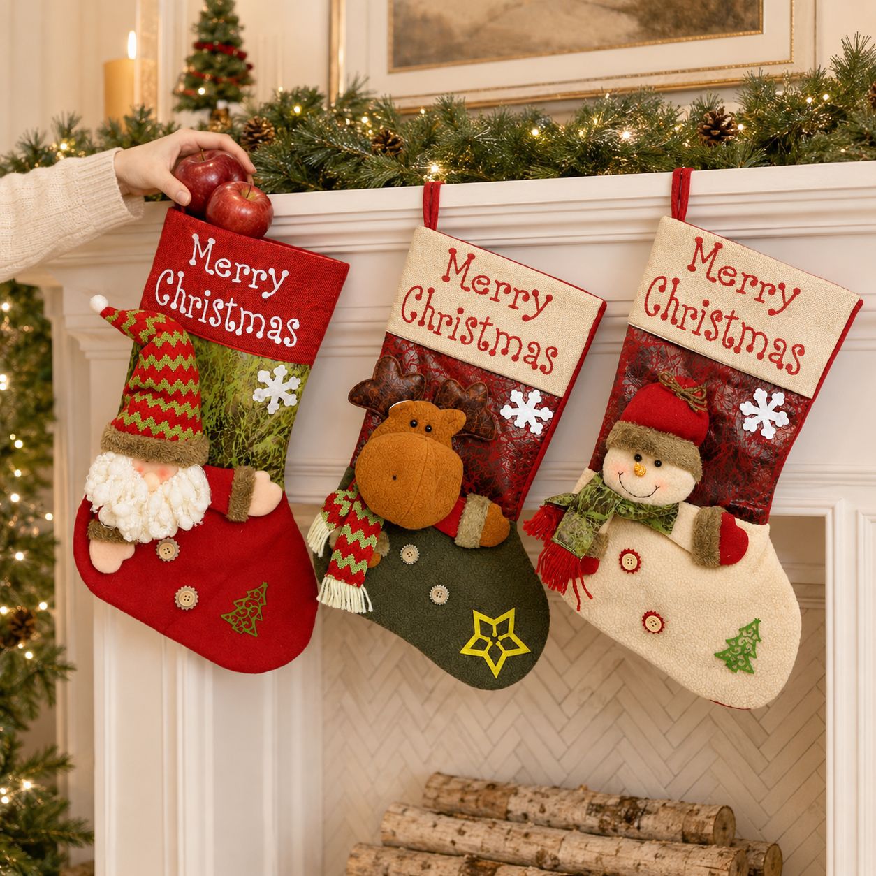 Christmas Stocking Hanging - Nouvelle grande boîte de rangement en