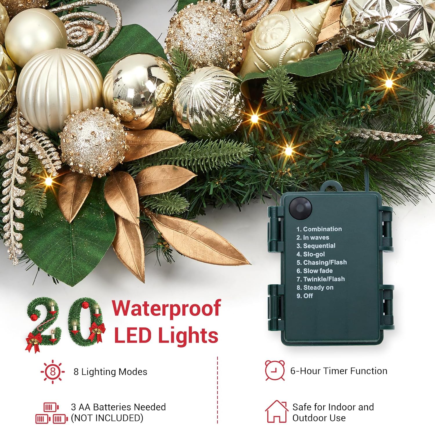 Guirlande de Noël artificielle - Led Fairy String Lights avis et prix