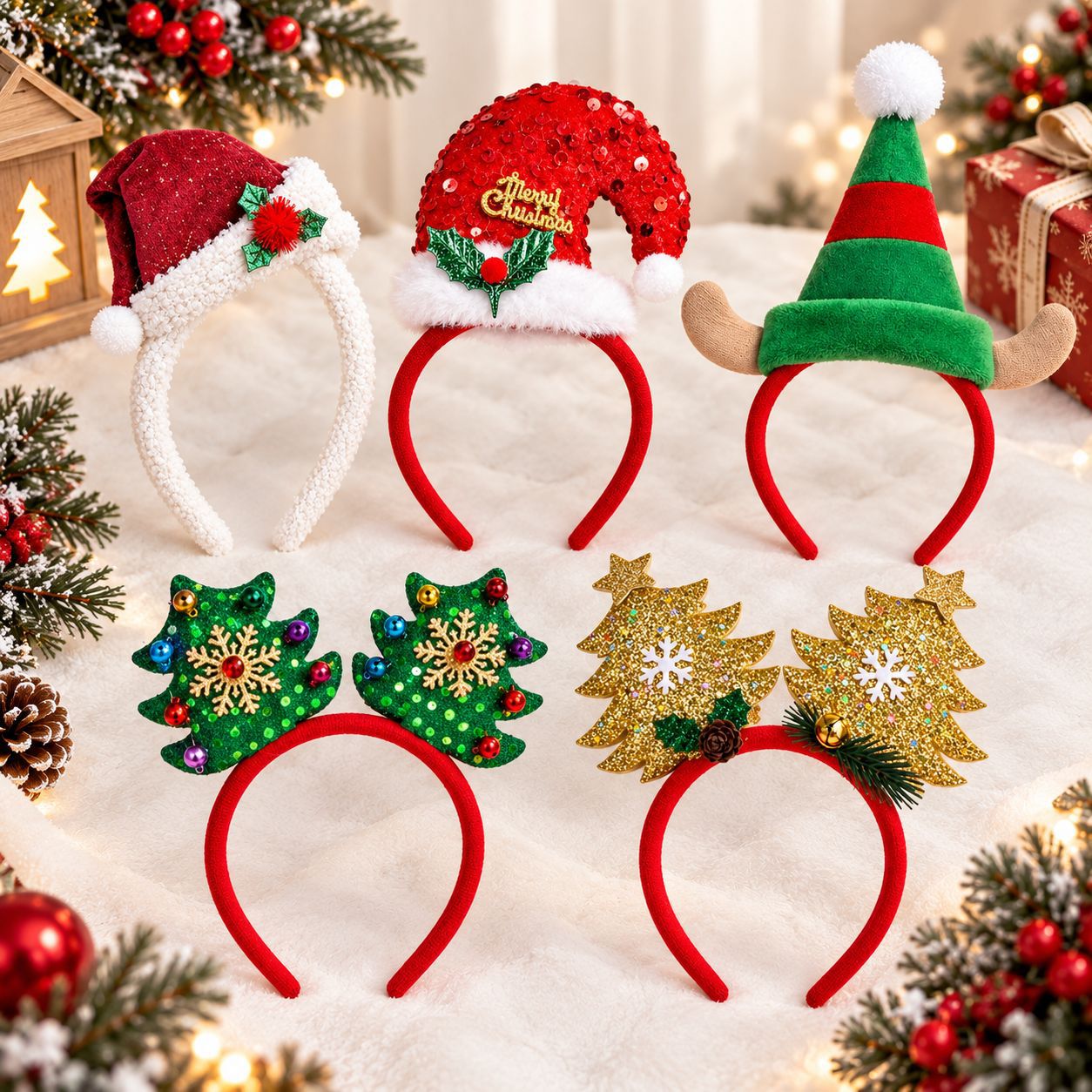 Serre-tête de Noël, chapeau de - Reindeer Antlers Headband avis et prix