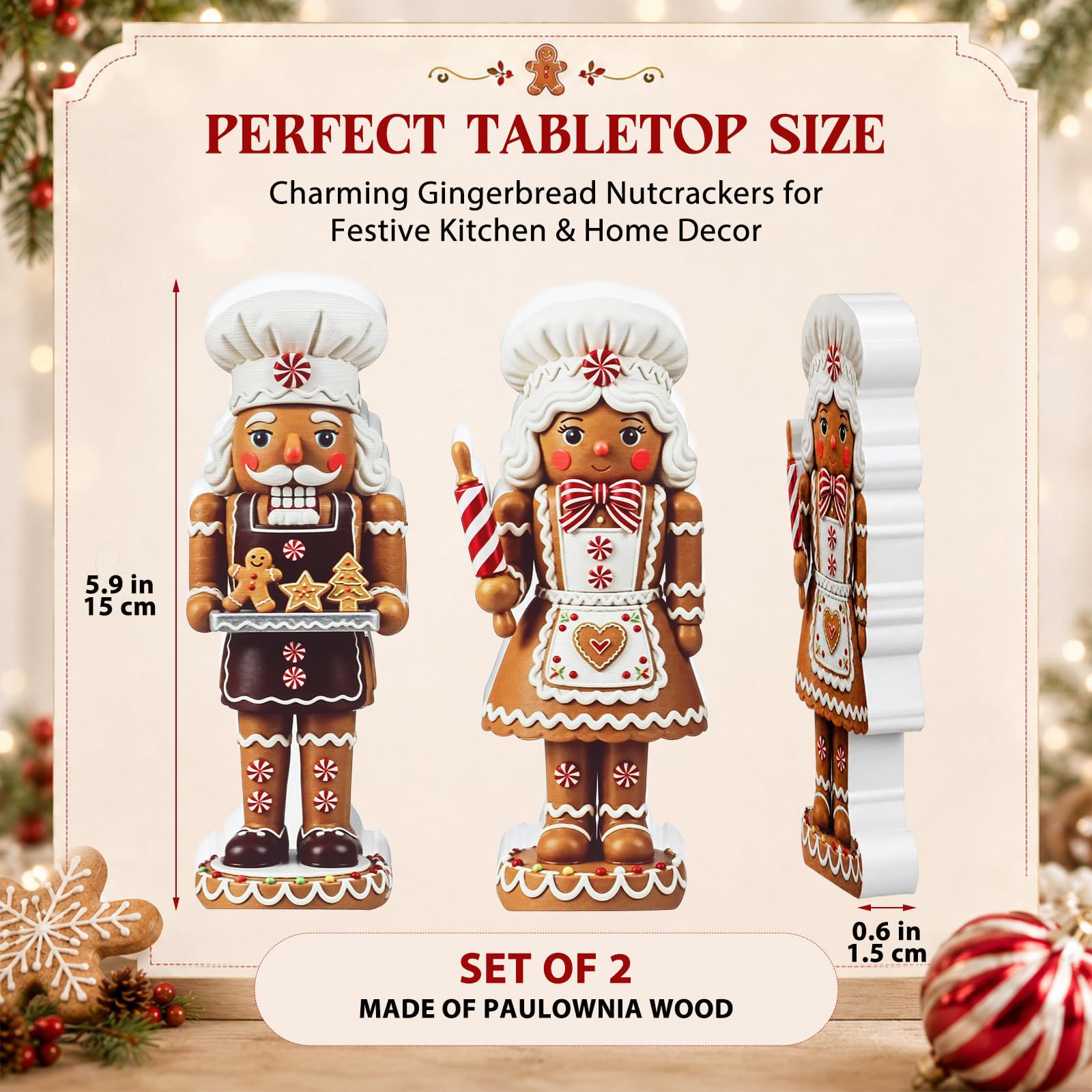 Ensemble décoratif en bois rep - Nutcracker Figurine avis et prix