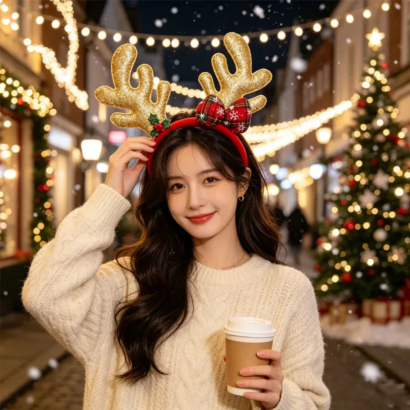 1-5PCS Serre-tête de Noël en b - Reindeer Antlers Headband avis et prix