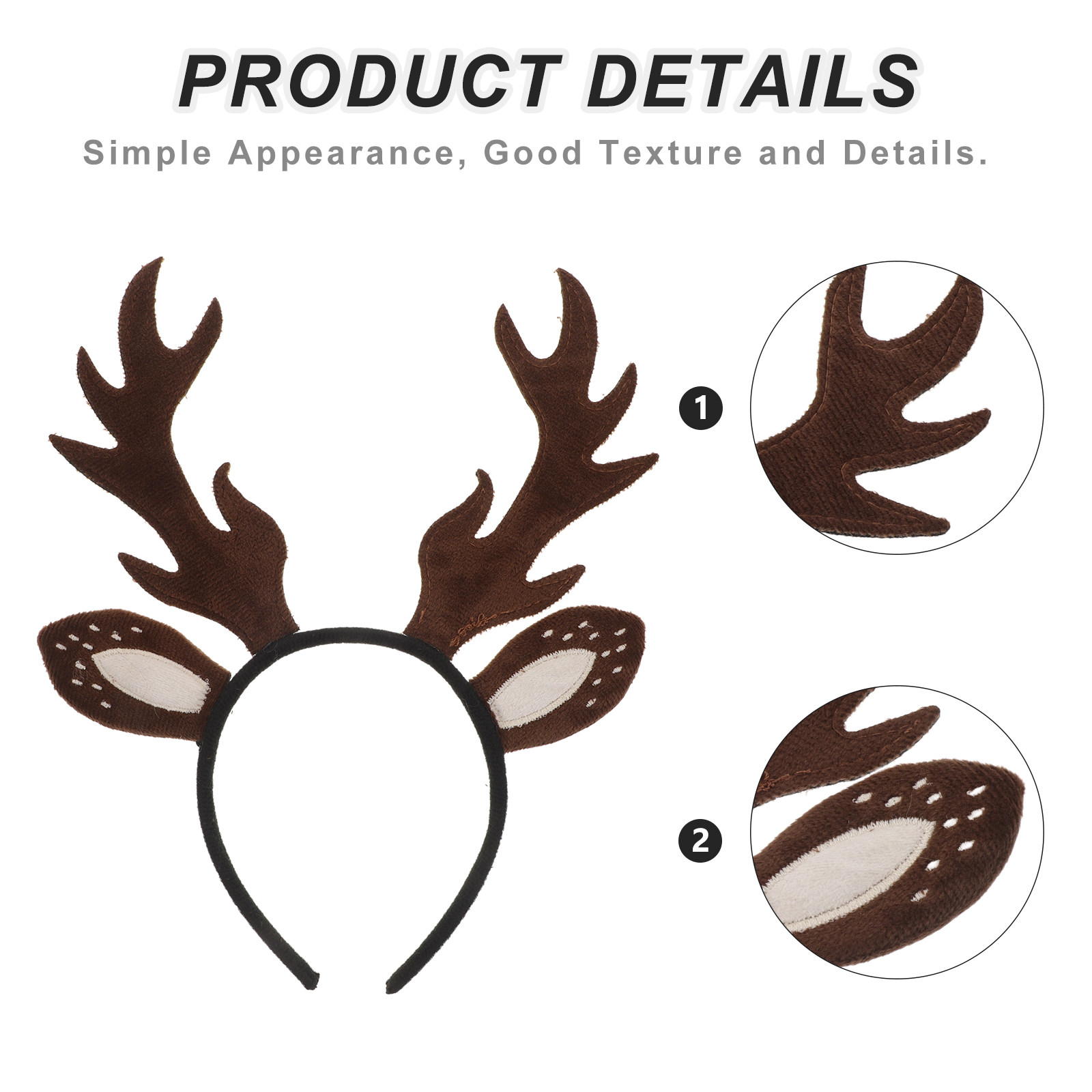 Serre-tête en bois de renne, s - Reindeer Antlers Headband avis et prix